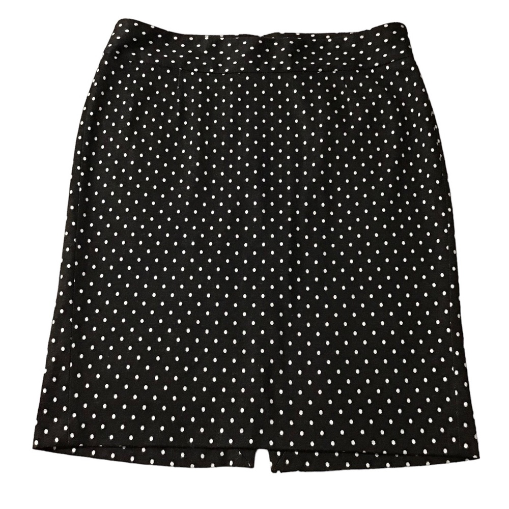 Lane Bryant Black White Polka Dot Skirt Size 14